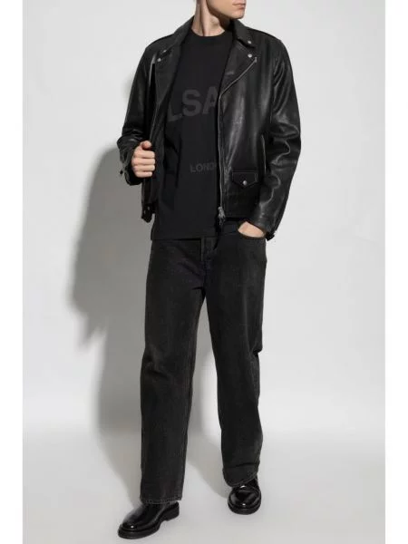 Marškinėliai Allsaints juoda