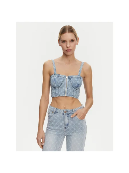 Gaudi Felső Slim Fit kék