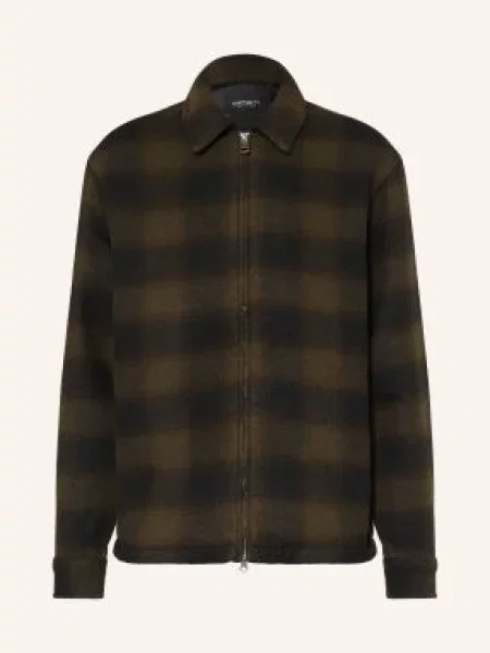 Carhartt Wip Płaszcz Wierzchni Flanelowy Alton gruen czarny