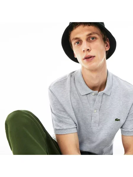 Поло Lacoste серое