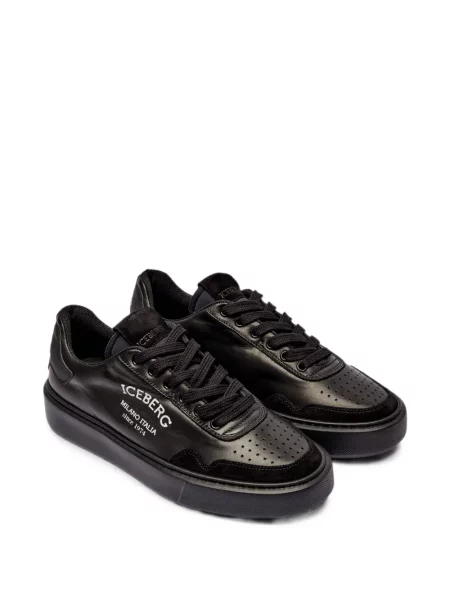 Sneakerși Iceberg cu imagine negru