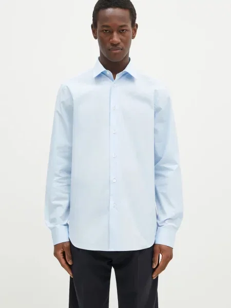 Paul Smith koszula regular z kołnierzykiem klasycznym niebieski