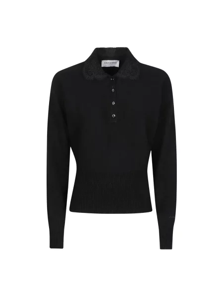 Sweter z golfem Ermanno Scervino z długim rękawem czarny