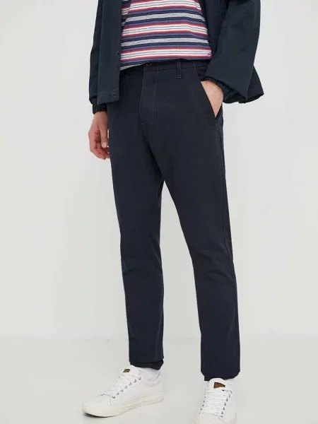 Панталон G-Star Raw с кройка тип чино тъмносиньо