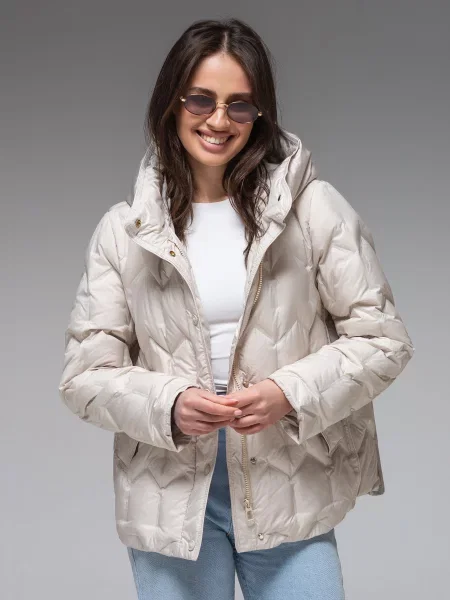 Демісезонна куртка VIVA WEAR молочний