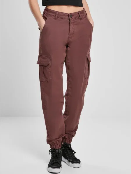 Pantaloni cargo Urban Classics cu talie înaltă negru