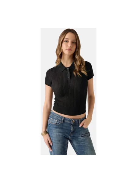 Koszulka polo Guess czarna