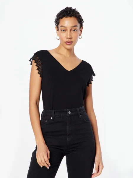 ABOUT YOU Tricou Caitlin' negru
