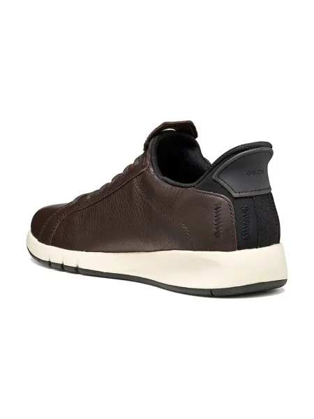 Geox U AERANTIS PLUS FAST IN sneakersy damskie skórzane brązowe