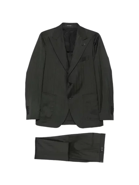 Costum Tagliatore cu model herringbone verde