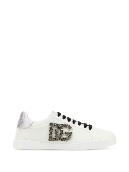 Sneakerși Dolce & Gabbana din piele alb