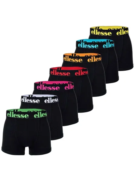 ELLESSE Boxeralsók kék / zöld / fekete fehér