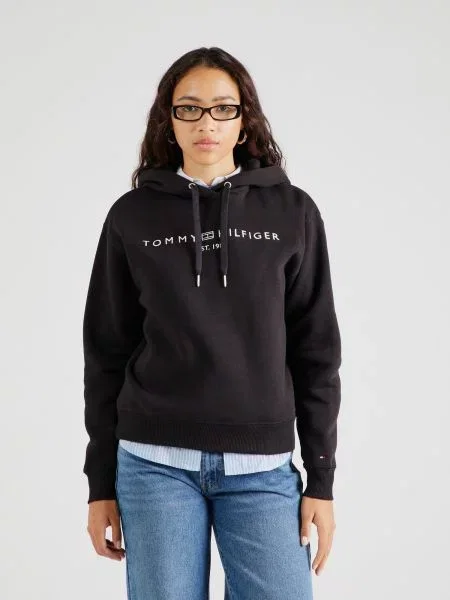 TOMMY HILFIGER Mikina / biela čierna