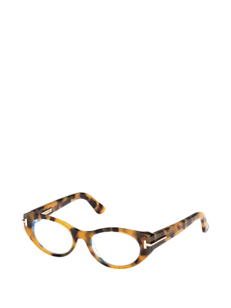 Ochelari de soare Tom Ford cu imprimeu geometric maro