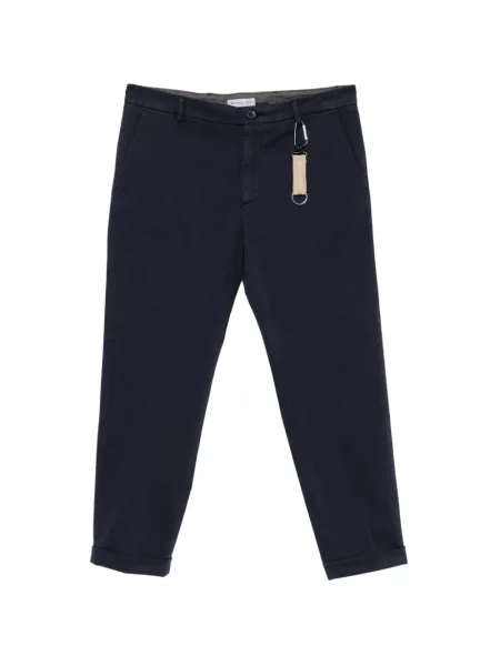 Pantaloni Manuel Ritz din țesătură twill albastru