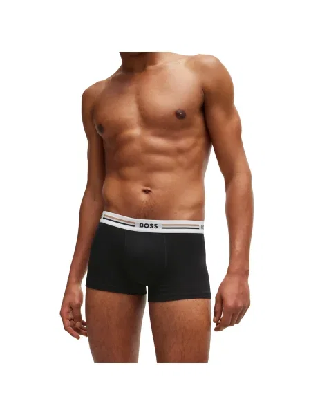BOSS Boxeralsók sötét bézs / fekete fehér