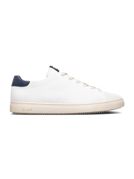 Clae Bradley Knit White Navy Mężczyźni Buty sportowe Clae Size: 5 biały