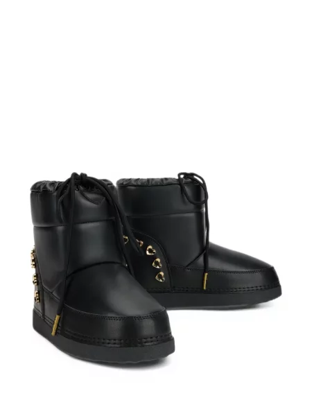 Боти Love Moschino със сърца черно