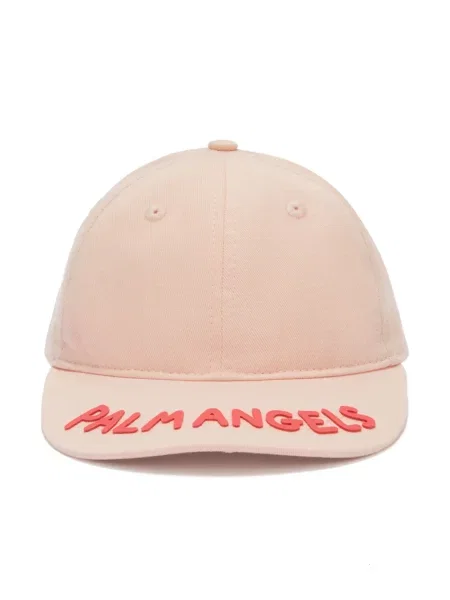 Czapka z daszkiem dziecięca Palm Angels różowa