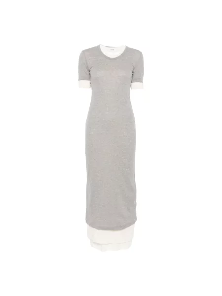 Sukienka midi Jil Sander szara