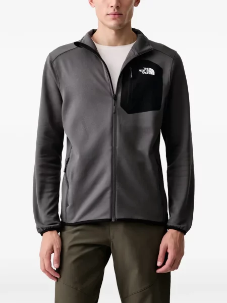 Φούτερ με φερμουάρ The North Face γκρι