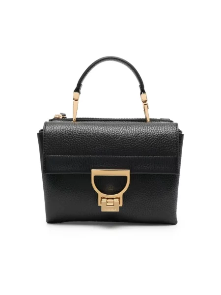 Mała torebka Coccinelle skórzana czarna