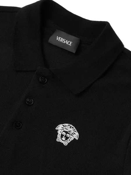 Koszulka polo dziecięca Versace czarna
