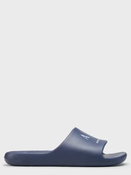 Шльопанці Armani Exchange сині