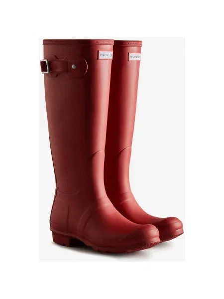 Wysokie buty Hunter Original Play Ciemnoczerwone 36 czerwone