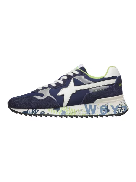 Sneakersy W6yz zamszowe niebieskie