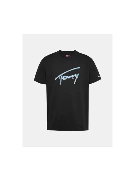 Tommy Jeans Tričko Signature čierna