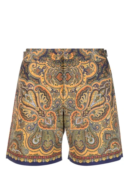 Pantaloni scurți Orlebar Brown cu model paisley albastru