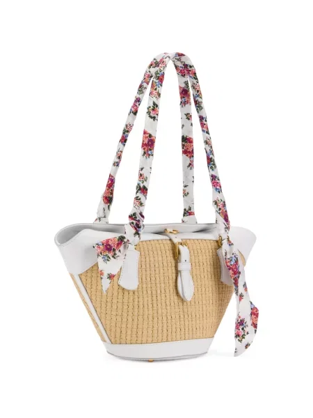 Spodnie capri Dolce&gabbana w kwiatki beżowe