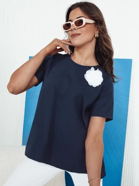 T-shirt BINDA Dstreet granatowy