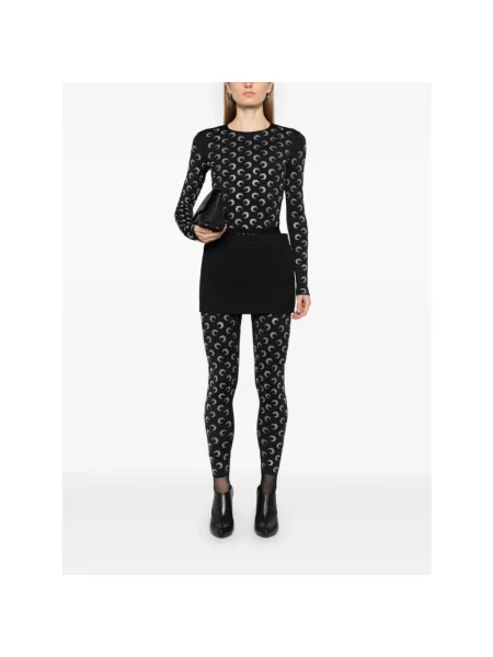 Marine Serre longsleeve czarny