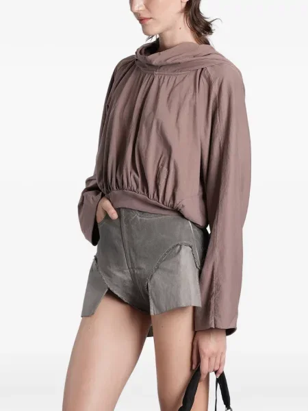 Decupat hanorac cu glugă Rick Owens Drkshdw violet