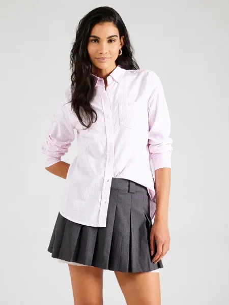 GAP Bluza svetlo roza bela
