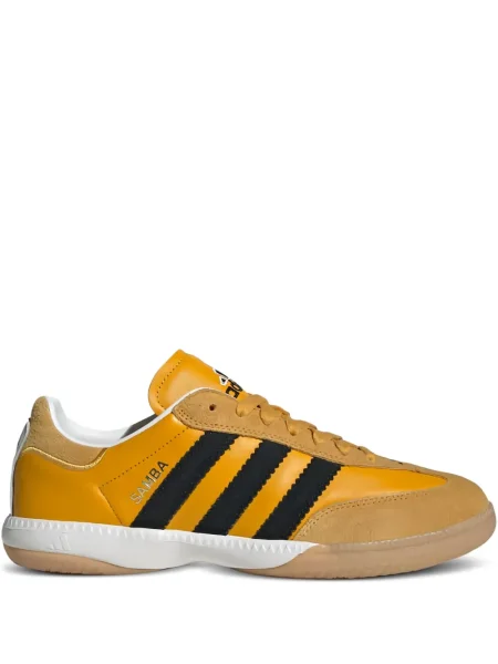 Spodnie Adidas do biegania żółte