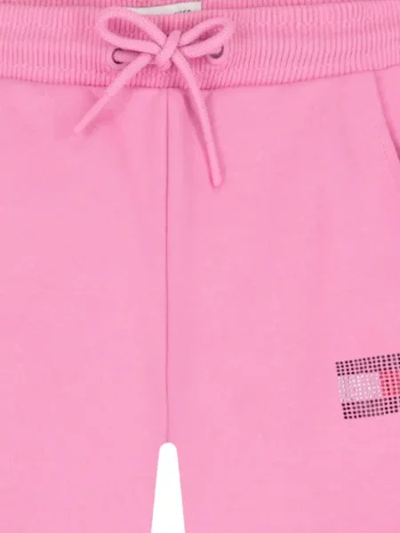 Spodnie dziecięce Tommy Hilfiger różowe