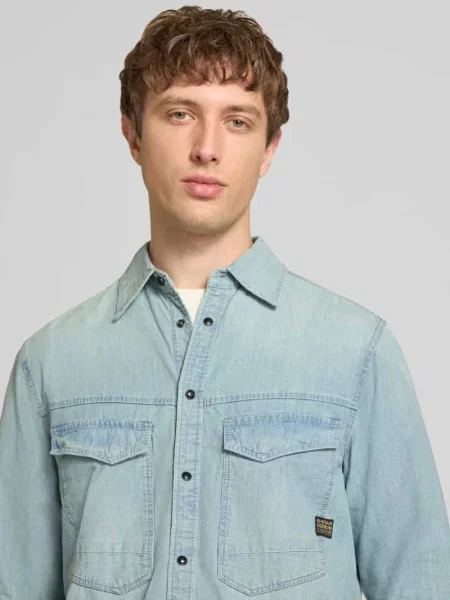 G-Star Koszula Jeansowa Dakota Regular Fit blau