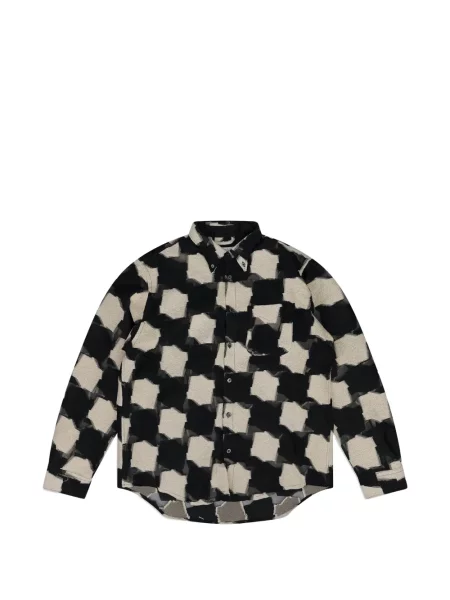 Cămașă 4sdesigns în carouri negru