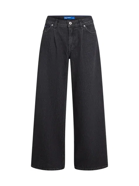 KARL LAGERFELD JEANS Traperice s naborima crna