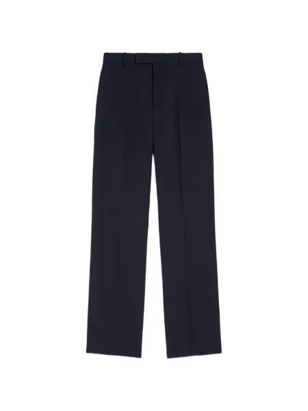 Pantaloni Jil Sander din poplin albastru
