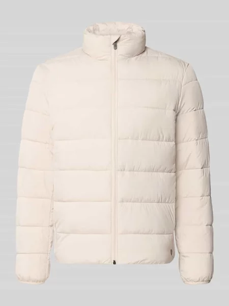 Kurtka pikowana o kroju regular fit ze stójką Tom Tailor Denim beżowa