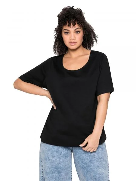 SHEEGO Tricou negru