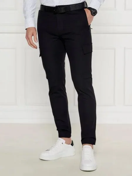 BOSS BLACK Pantaloni P-Kaiton-Cargo negru