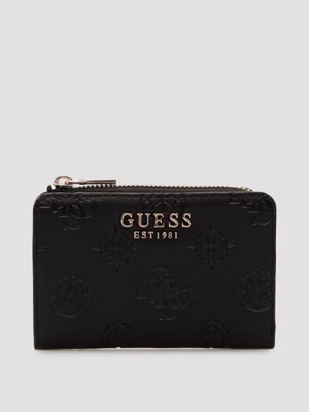 GUESS Візитниця Поліуретан чорний
