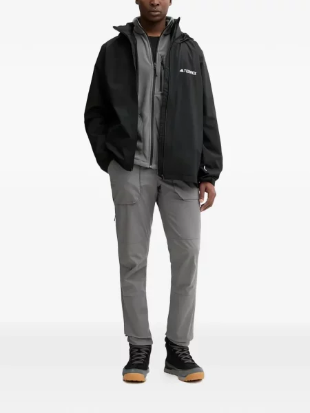 Košulja Adidas s platformom s printom s kapuljačom žuta
