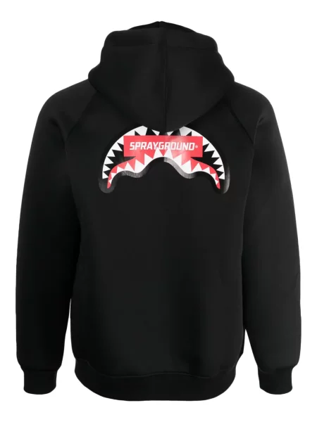 Hanorac cu glugă Sprayground cu imagine negru