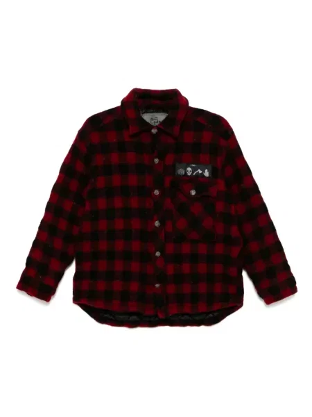 Карирано яке Stain Shade червено